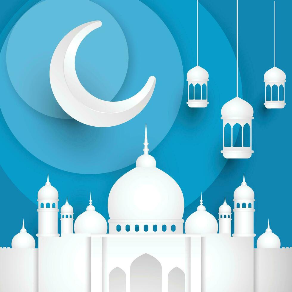 projeto de plano de fundo ramadan kareem. cartão de felicitações, banner, pôster. ilustração vetorial. vetor