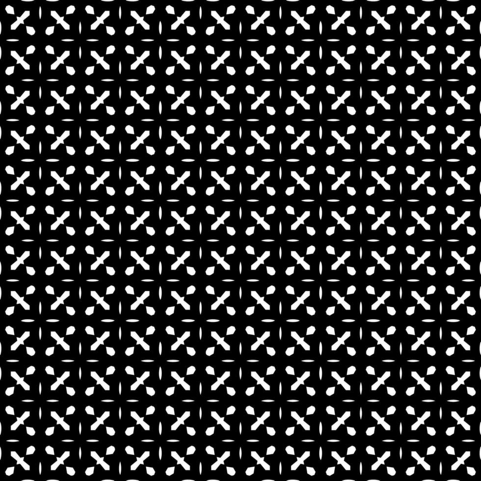 padrão abstrato sem emenda preto e branco. fundo e pano de fundo. design ornamental em tons de cinza. vetor