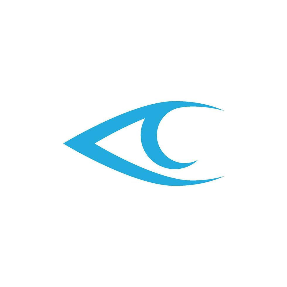 design de logotipo de vetor para cuidados com os olhos