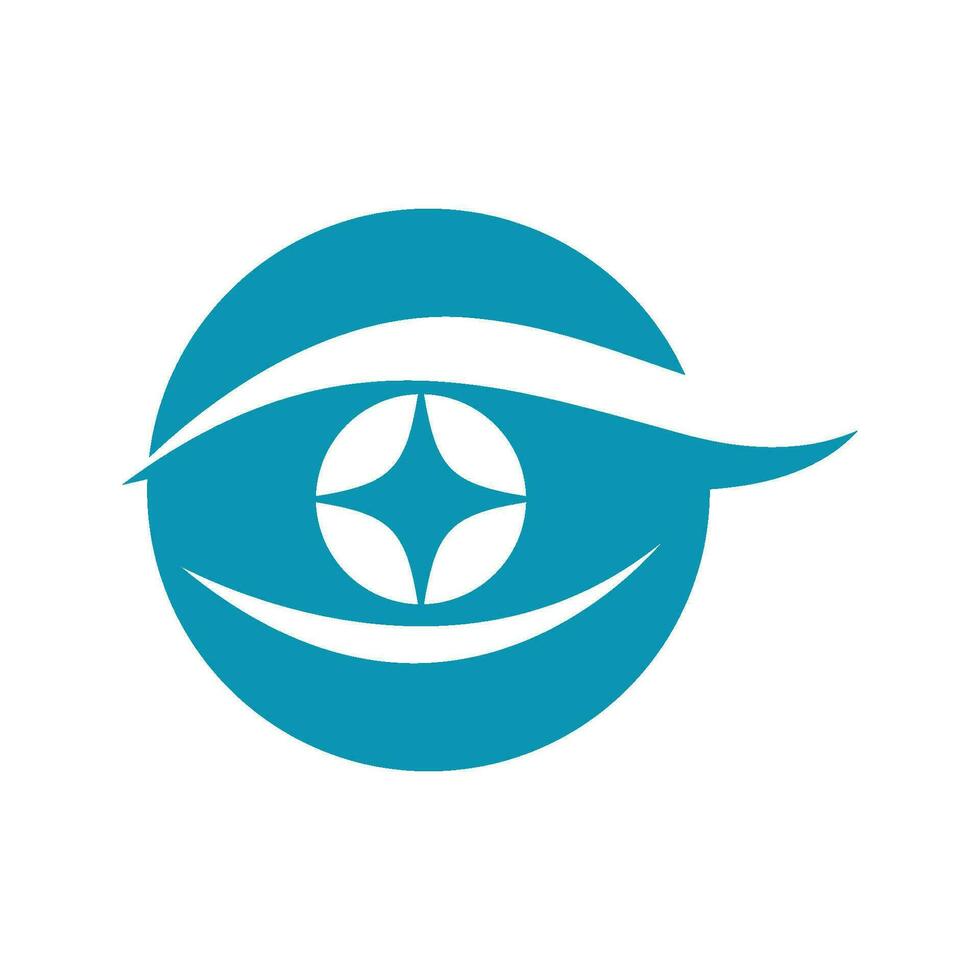 design de logotipo de vetor para cuidados com os olhos