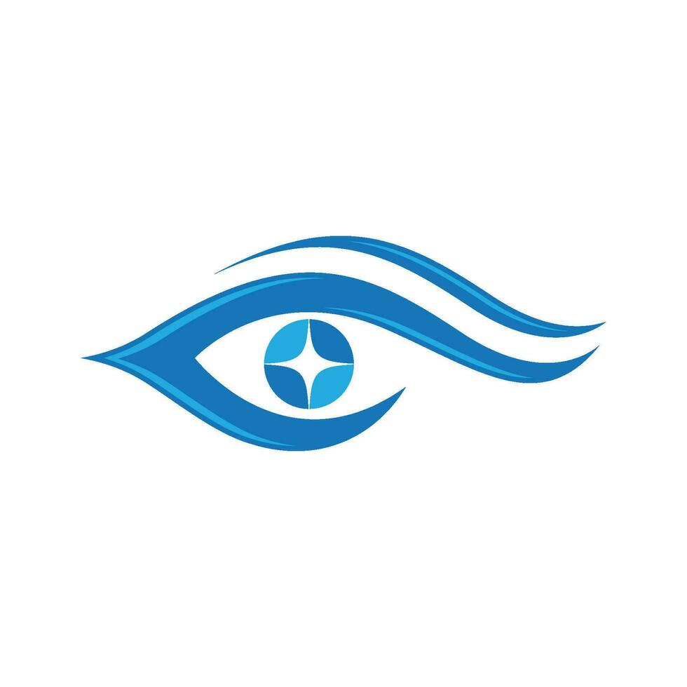 design de logotipo de vetor para cuidados com os olhos