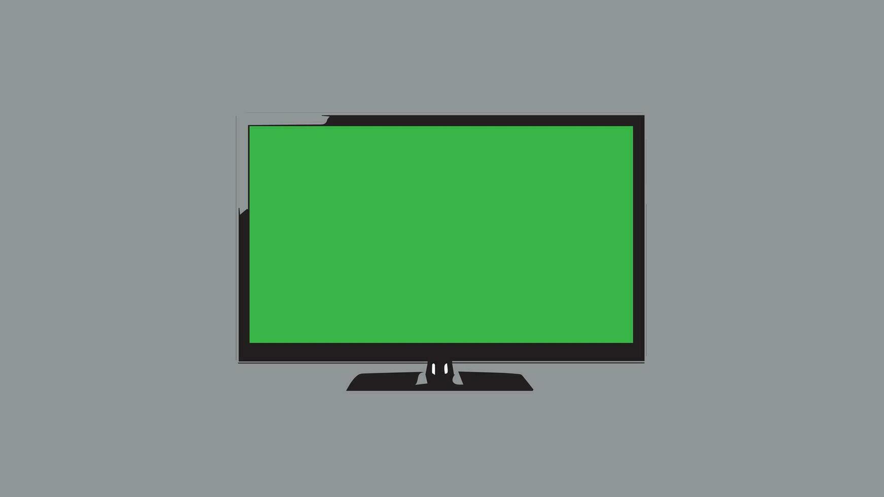 verde tela televisão projeto, vetor televisão com verde tela