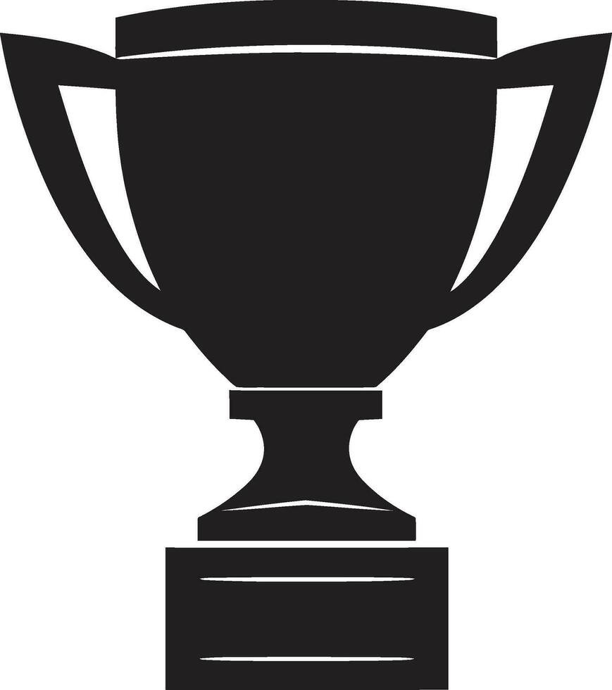 Eterno campeões excelência Preto logotipo arte simplista copo silhueta emblemático troféu ícone vetor