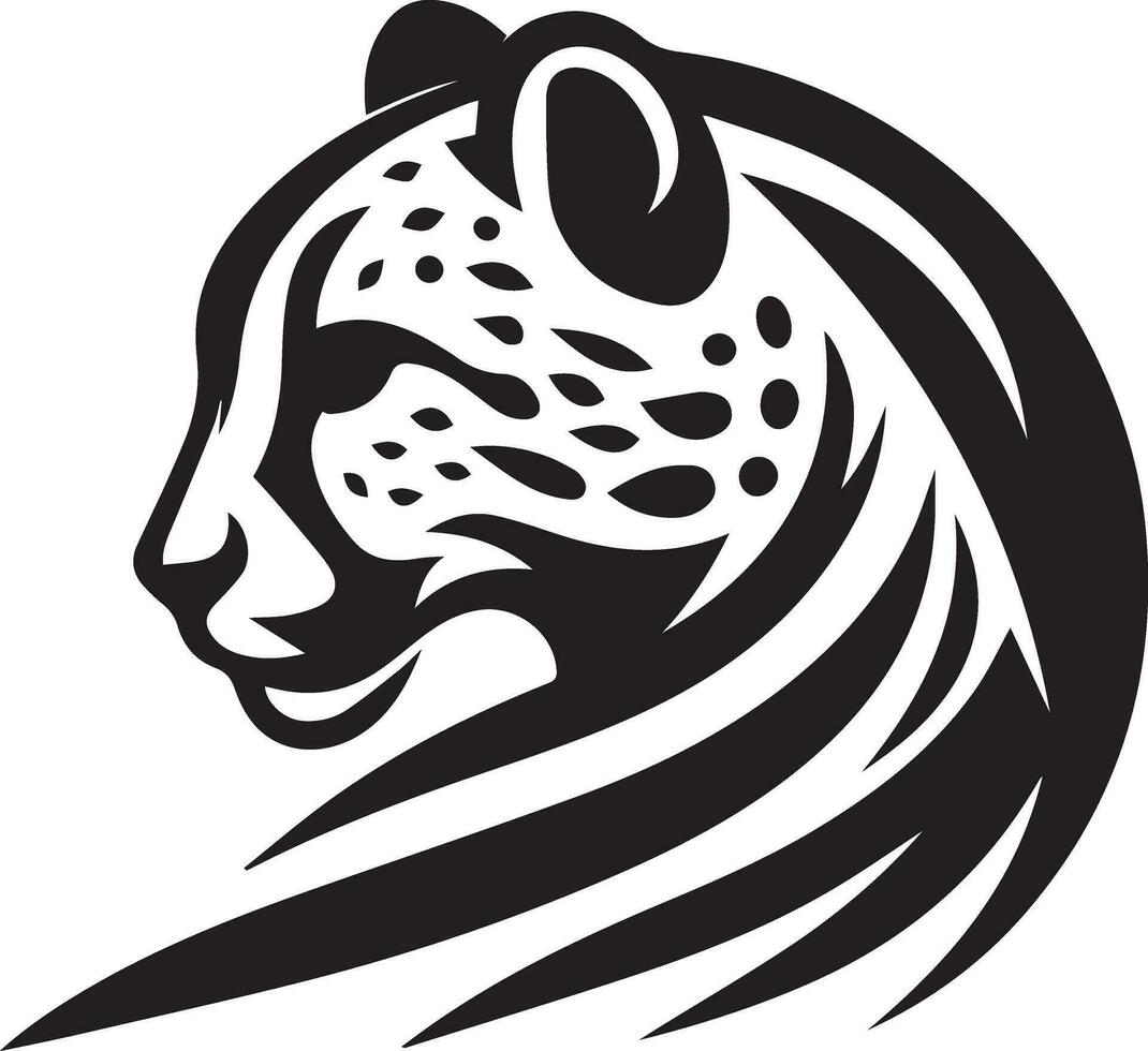 guepardo logotipo conceito vetor ilustração 6