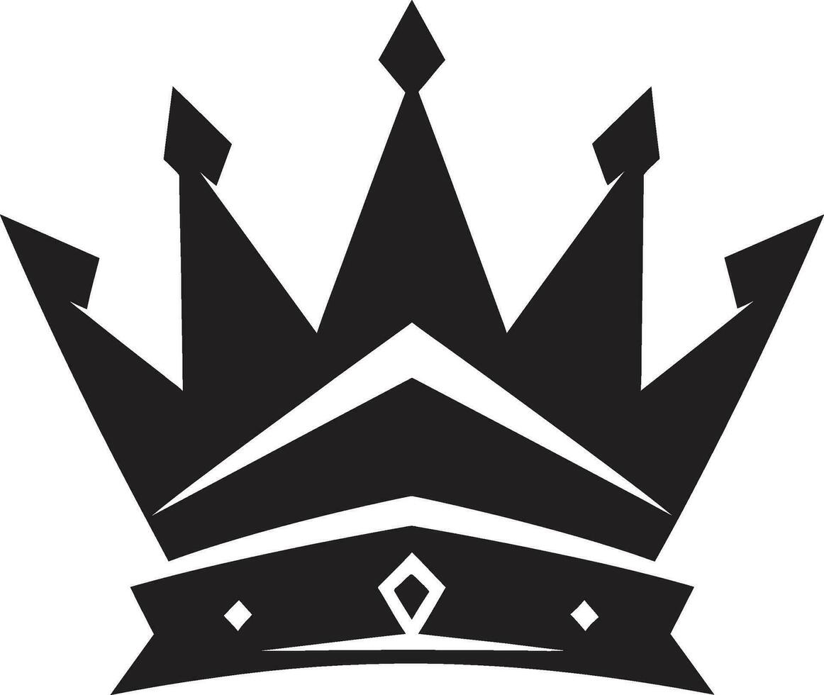 Preto e requintado coroa vetor símbolo elegante soberania coroa Projeto dentro Preto