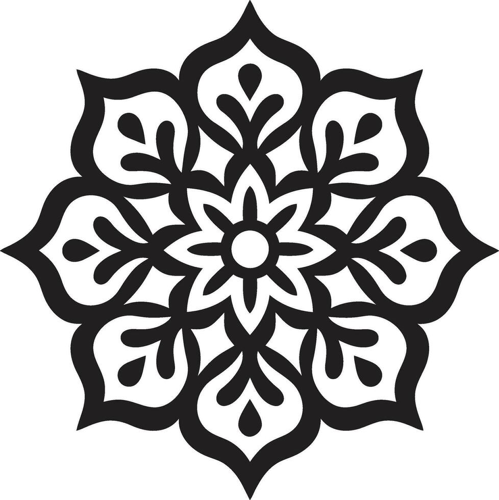 vetor arte revelado árabe floral Projeto com florais floral harmonia desencadeado árabe azulejos logotipo ícone