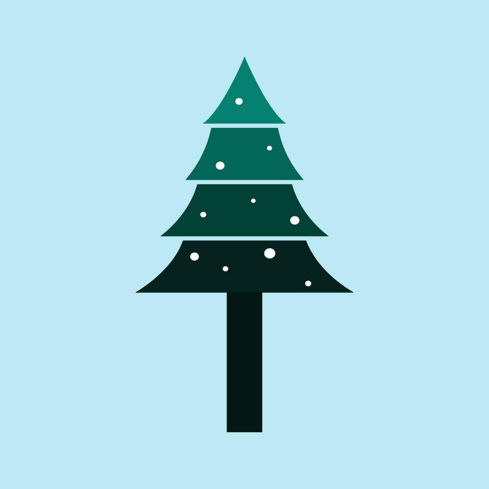 Natal árvores, pinheiros para cumprimento cartão, convite, bandeira, rede. Novo anos e natal tradicional símbolo árvore com guirlandas, luz lâmpada, estrela. inverno feriado. ícones coleção vetor