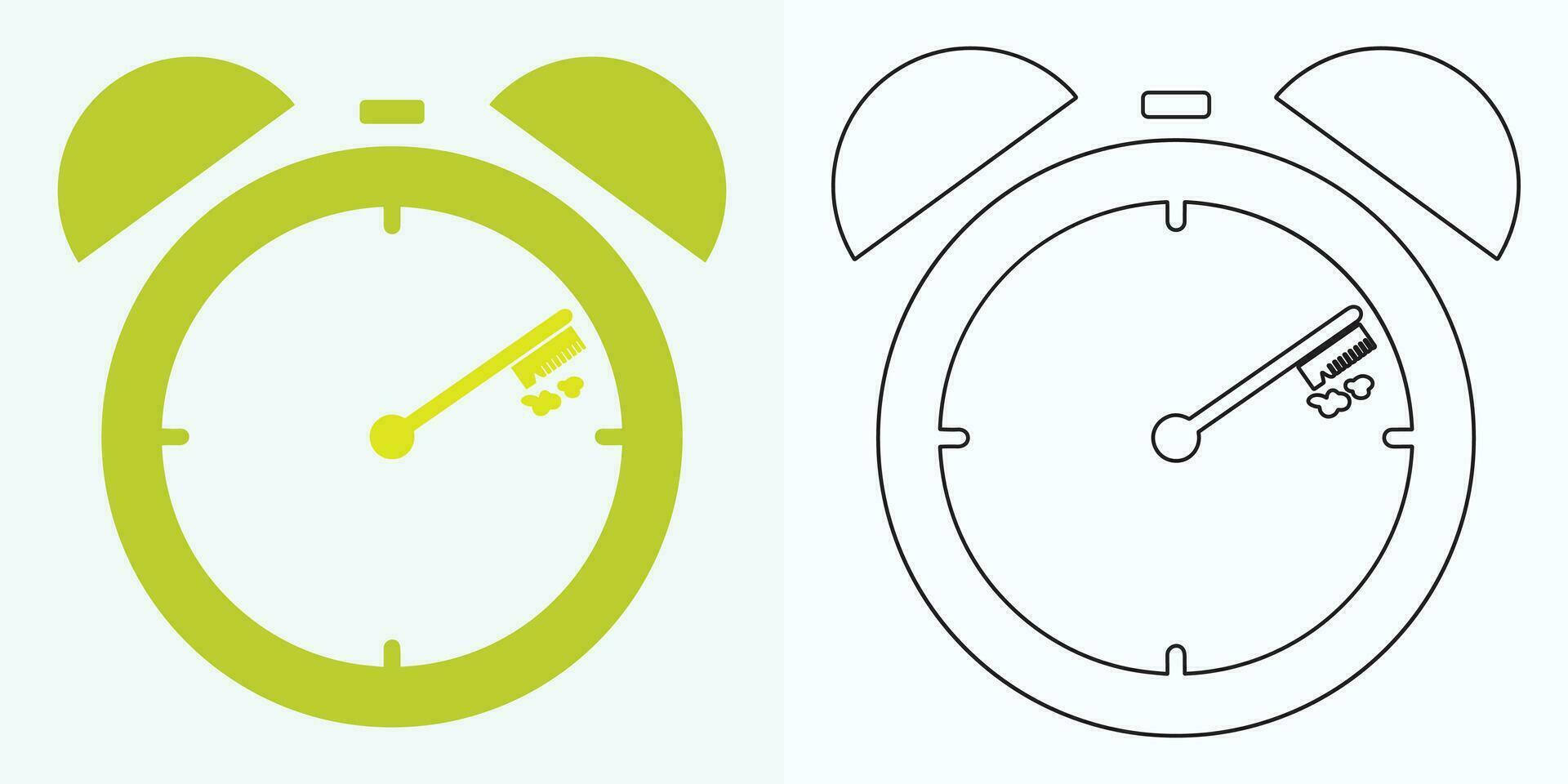 Novo estilo analógico relógio plano vetor ícone. símbolo do Tempo gerenciamento, cronômetro com hora, minuto, e segundo seta. simples ilustração isolado em uma branco fundo.