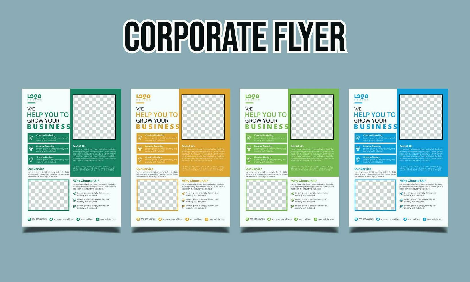 folheto modelo Projeto com moderno e minimalista estilo usar para o negócio folheto e infográfico vetor