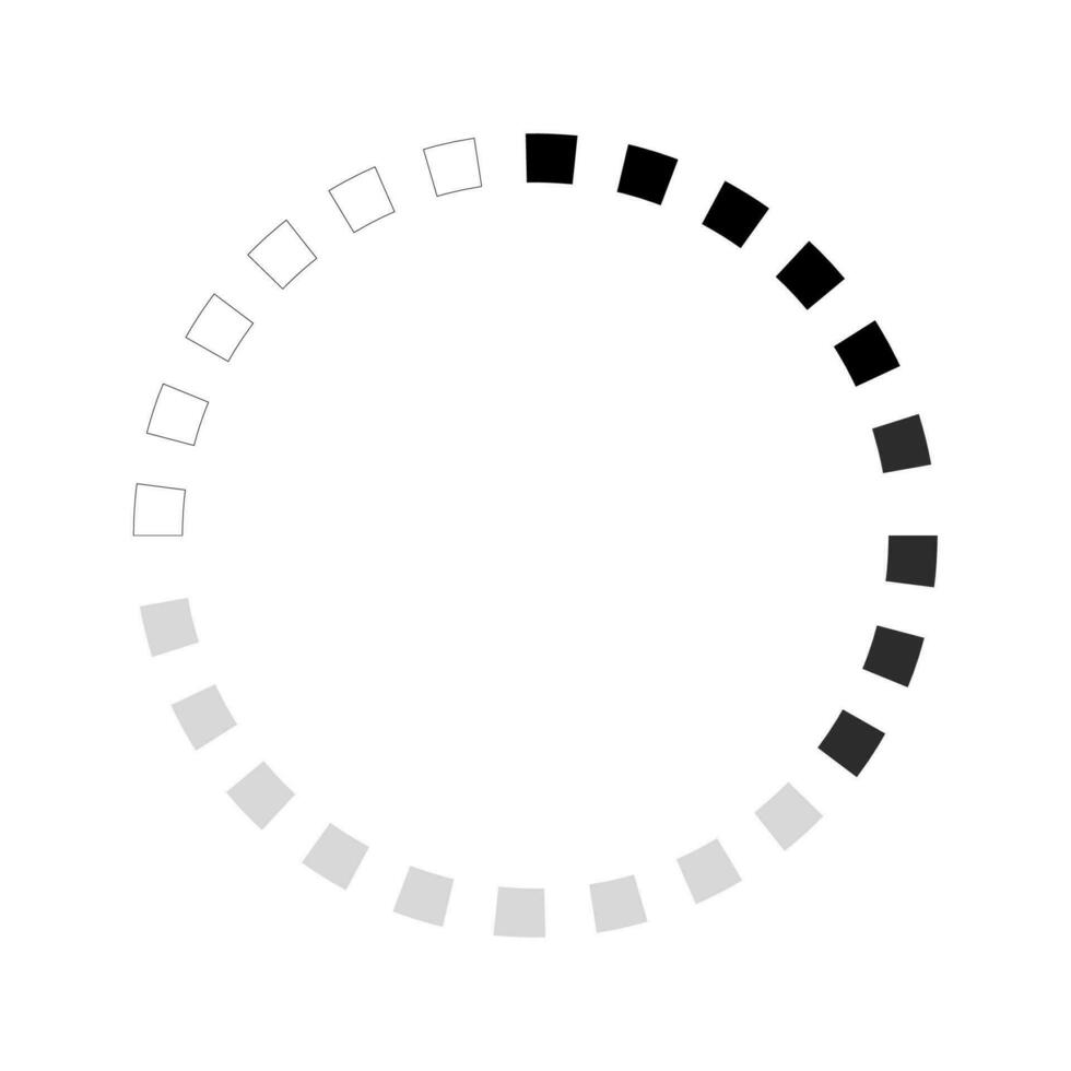 círculo Carregando bar, dados progresso, sistema dentro rabisco estilo isolado em branco fundo. indicador, linha mão desenhado esboço. vetor ilustração