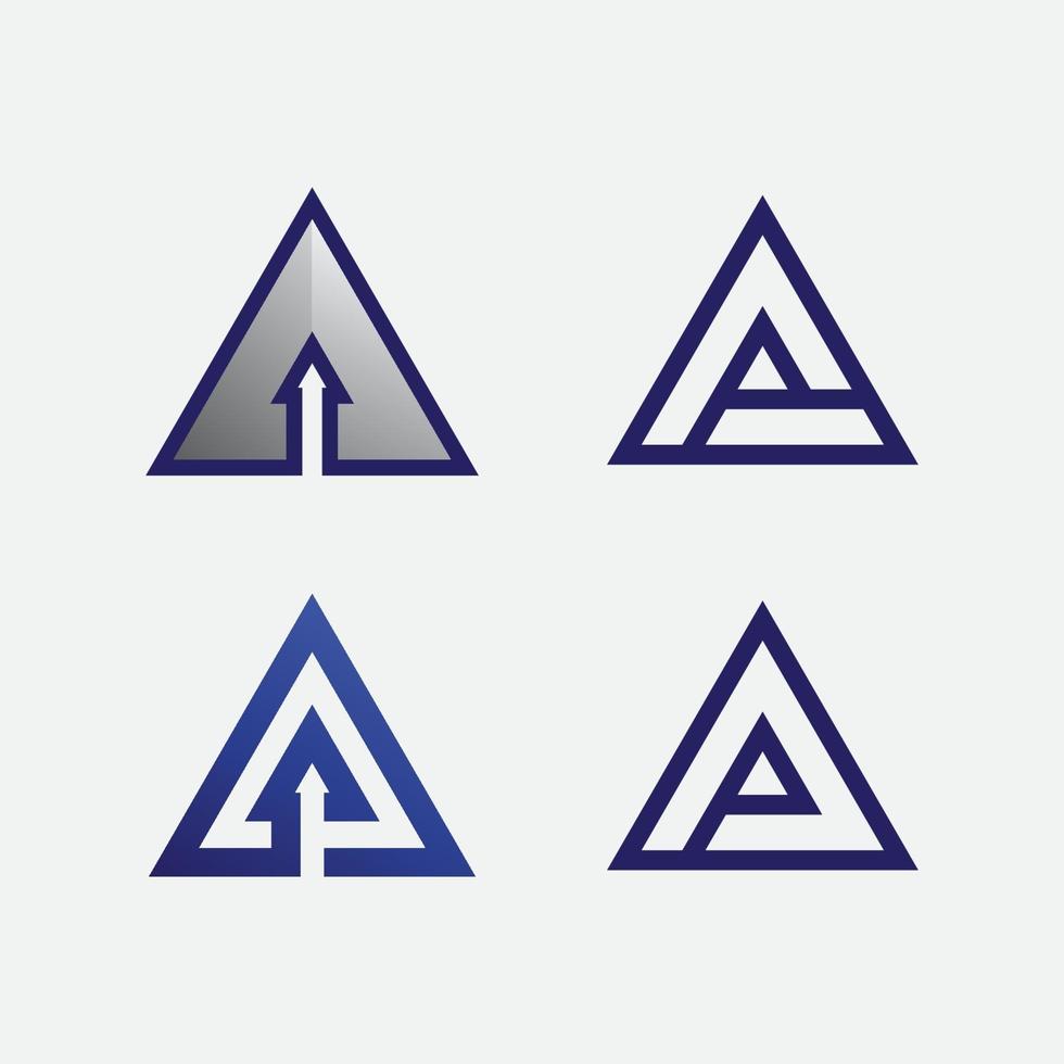 um modelo de logotipo de carta e fonte vetor