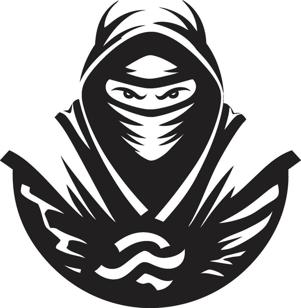 vetor ninja mestres do precisão e graça dentro digital arte ninja vetor domínio a silencioso arte Formato