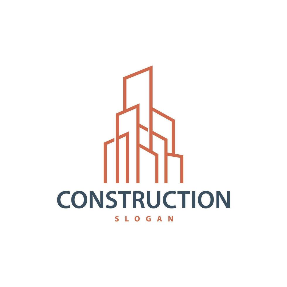 construção real Estado apartamento construção logotipo, elegante Prêmio rústico monograma vetor Projeto