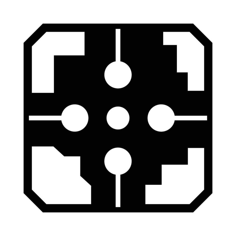 o circuito vetor glifo ícone para pessoal e comercial usar.