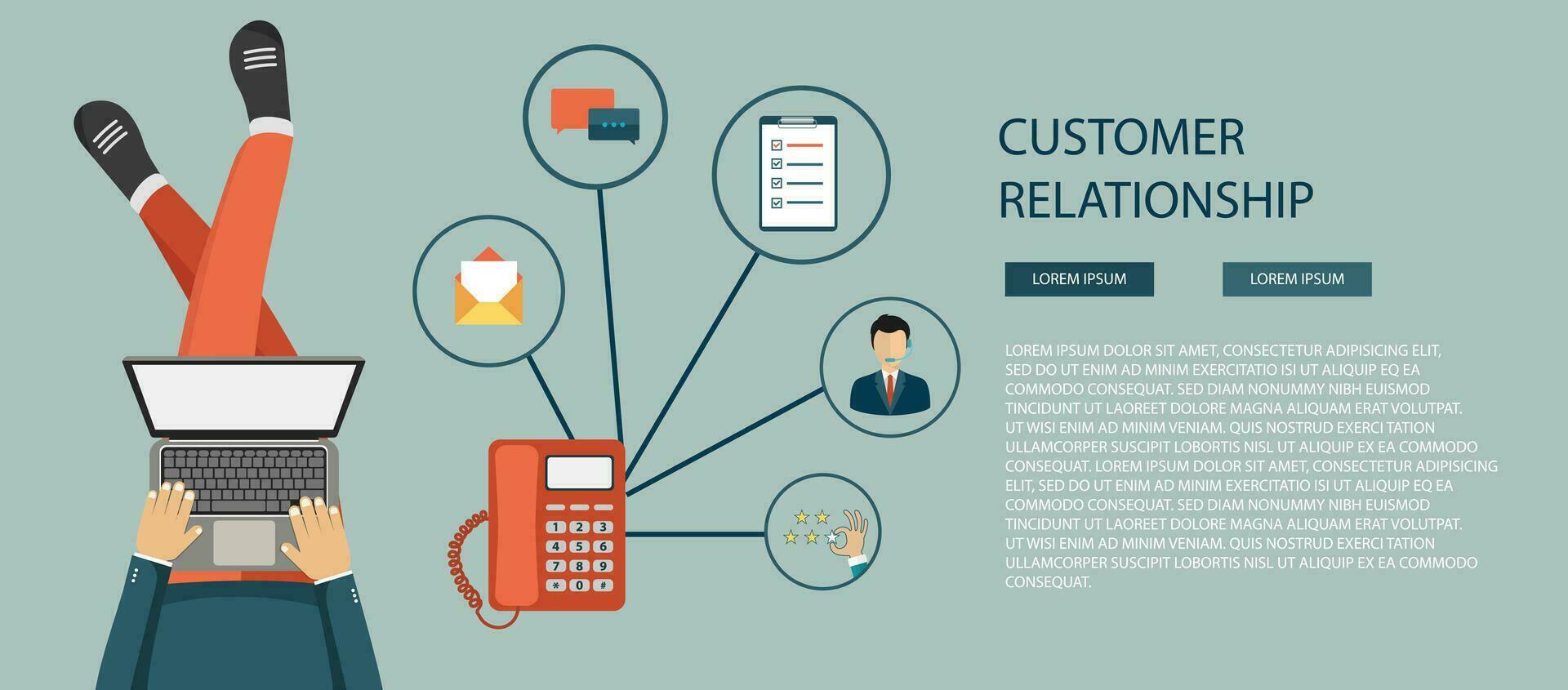 o negócio cliente Cuidado serviço conceito. ícones conjunto do contato nós, apoiar, ajuda, telefone ligar e local na rede Internet clique. plano vetor ilustração.