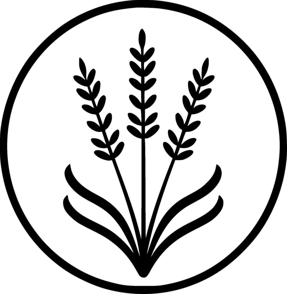 lavanda - minimalista e plano logotipo - vetor ilustração