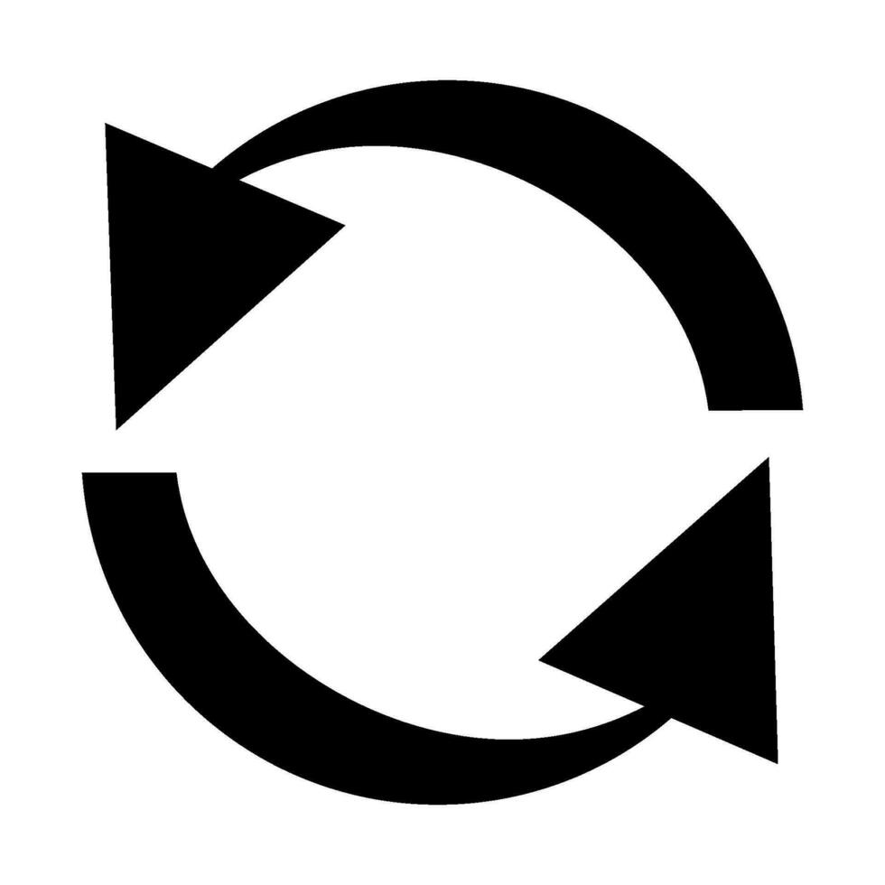 círculo seta ícone Projeto vetor