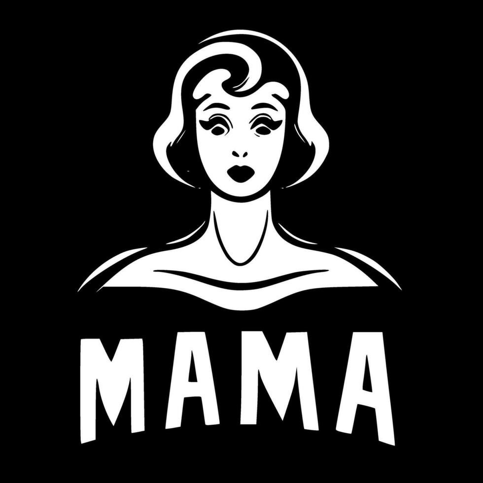 mama - Alto qualidade vetor logotipo - vetor ilustração ideal para camiseta gráfico