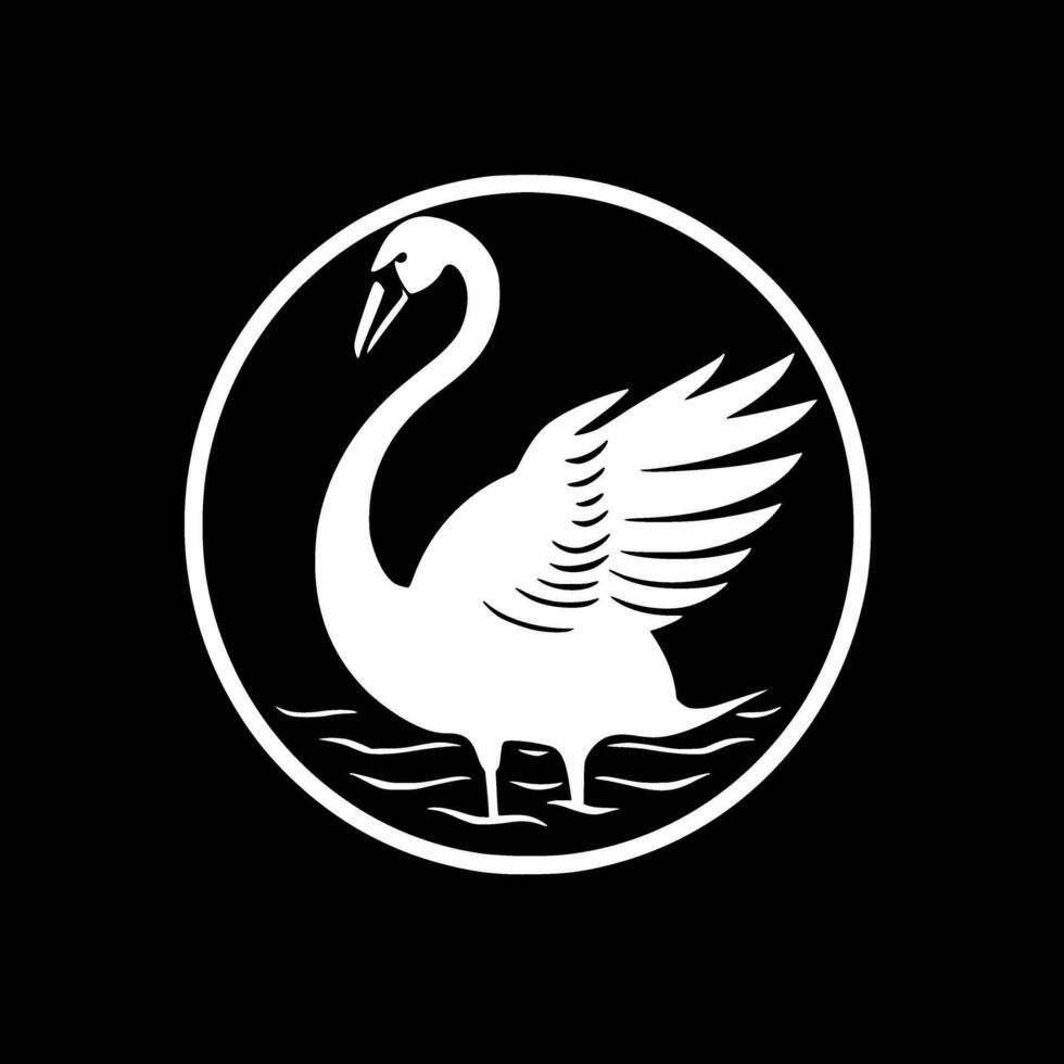 cisne - Alto qualidade vetor logotipo - vetor ilustração ideal para camiseta gráfico