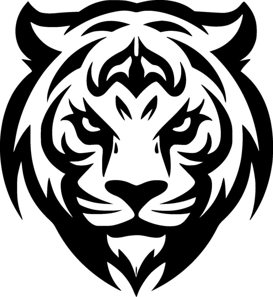 tigre - minimalista e plano logotipo - vetor ilustração