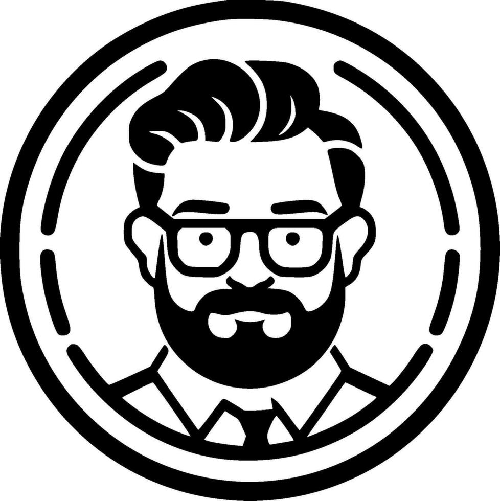 professor - minimalista e plano logotipo - vetor ilustração