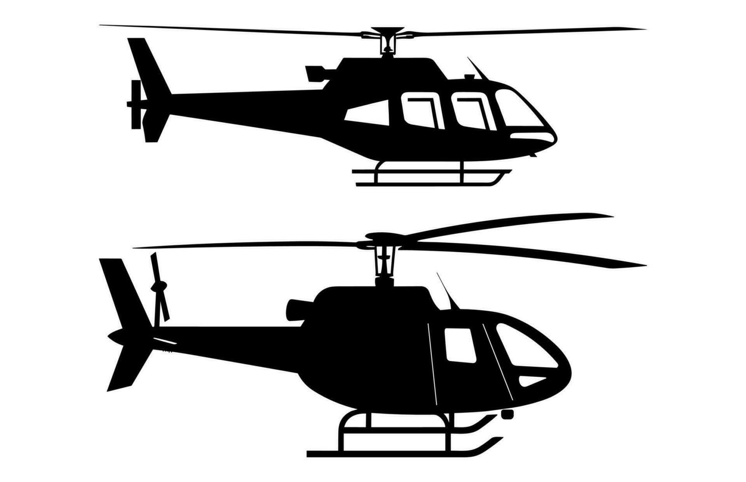 helicóptero silhueta vetor livre, diferente tipos do militares helicóptero vetor