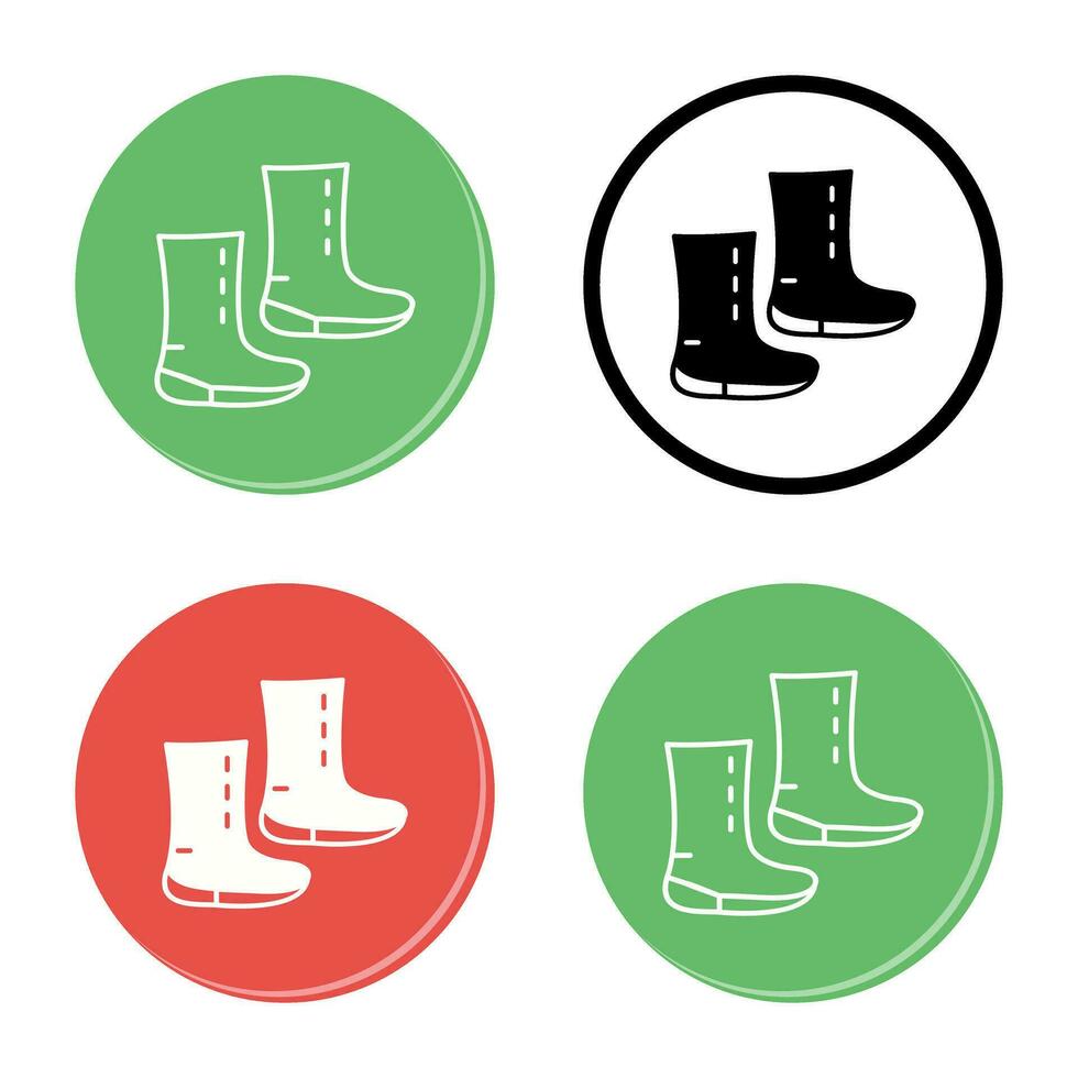 ícone de vetor de botas exclusivo