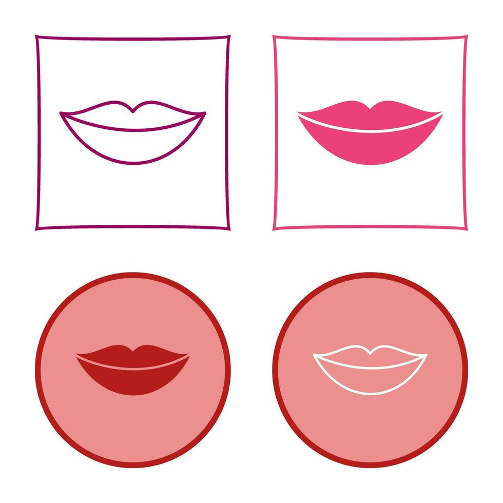 ícone de vetor de lábios
