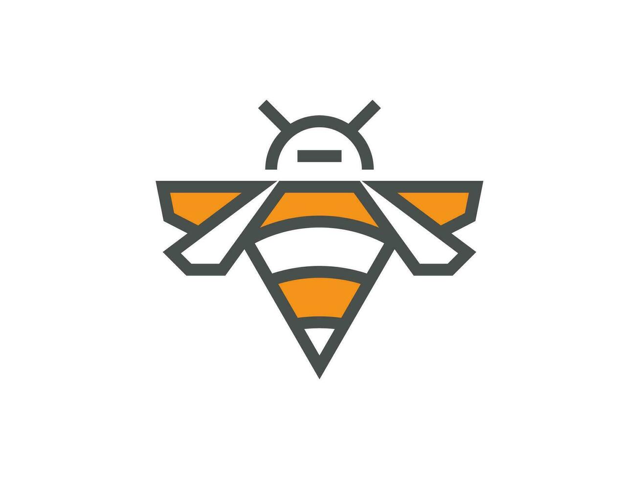 logotipo ícone para abelha e zangão fotografia modelo e editável vetor