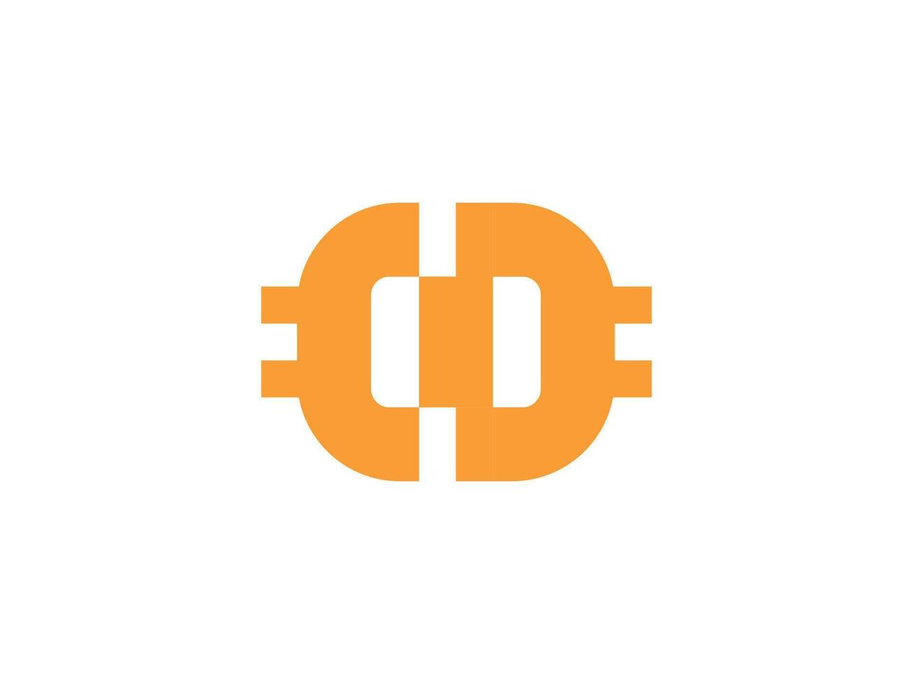 moderno logotipo para moeda carteira editável vetor