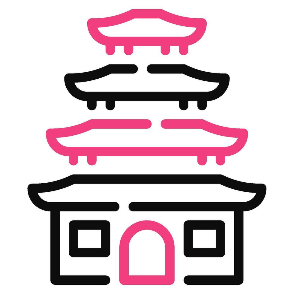 pagode ícone ilustração, para uiux, infográfico, etc vetor