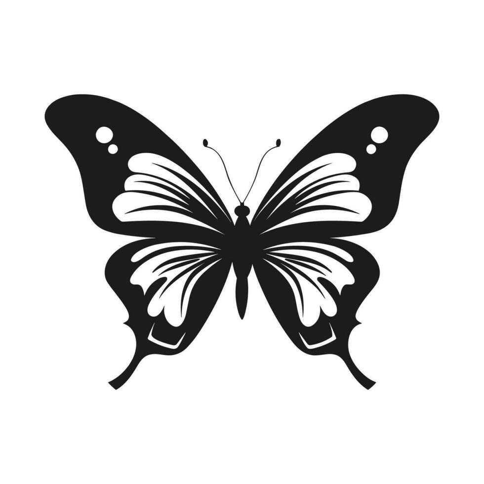 borboleta silhueta vetor ilustração, vôo borboleta Preto silhueta, monarca clipart isolado em uma branco fundo