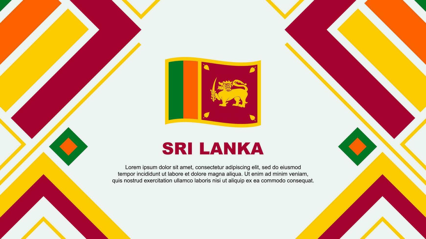 sri lanka bandeira abstrato fundo Projeto modelo. sri lanka independência dia bandeira papel de parede vetor ilustração. sri lanka bandeira