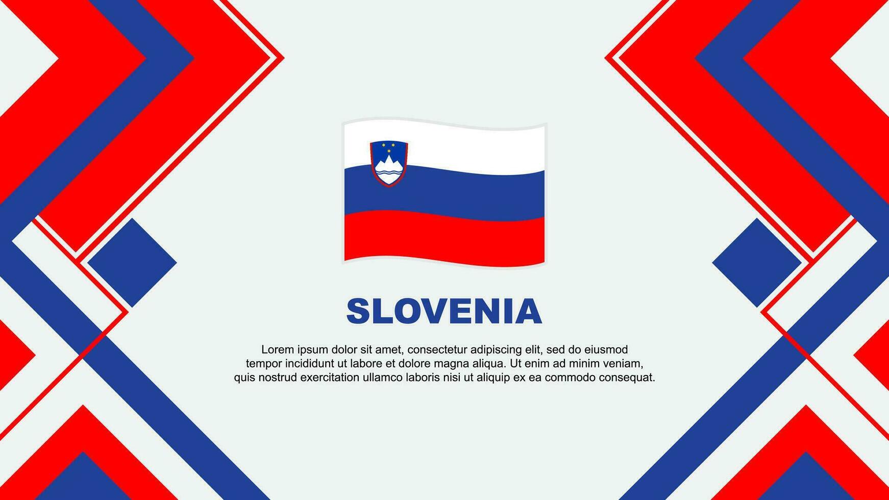 eslovénia bandeira abstrato fundo Projeto modelo. eslovénia independência dia bandeira papel de parede vetor ilustração. eslovénia bandeira