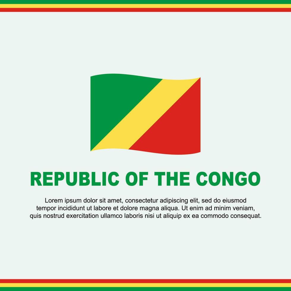 república do a Congo bandeira fundo Projeto modelo. república do a Congo independência dia bandeira social meios de comunicação publicar. Projeto vetor
