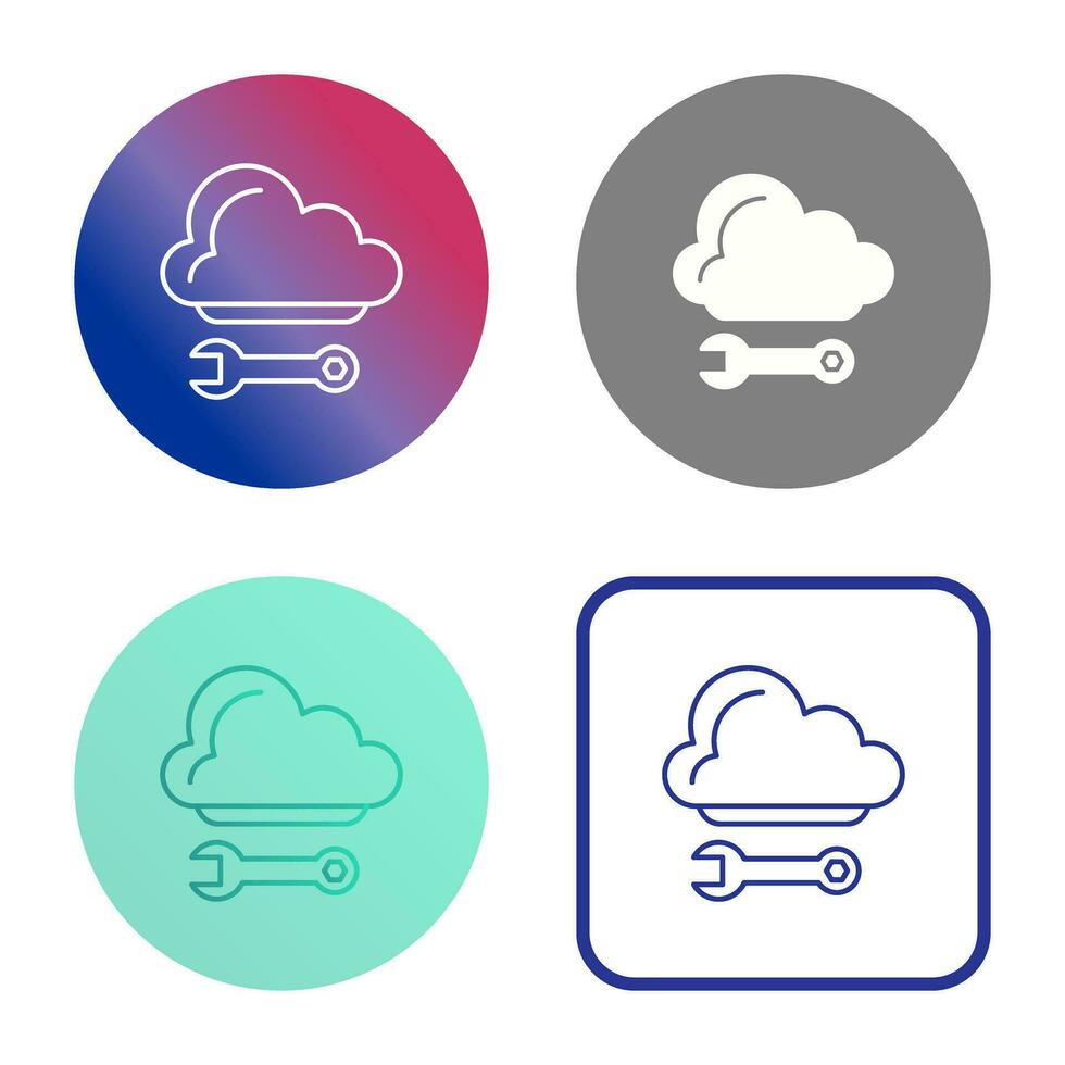 ícone de vetor de computação em nuvem