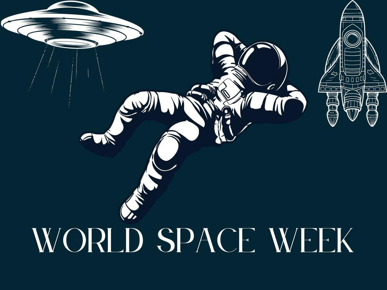 mundo espaço semana vetor