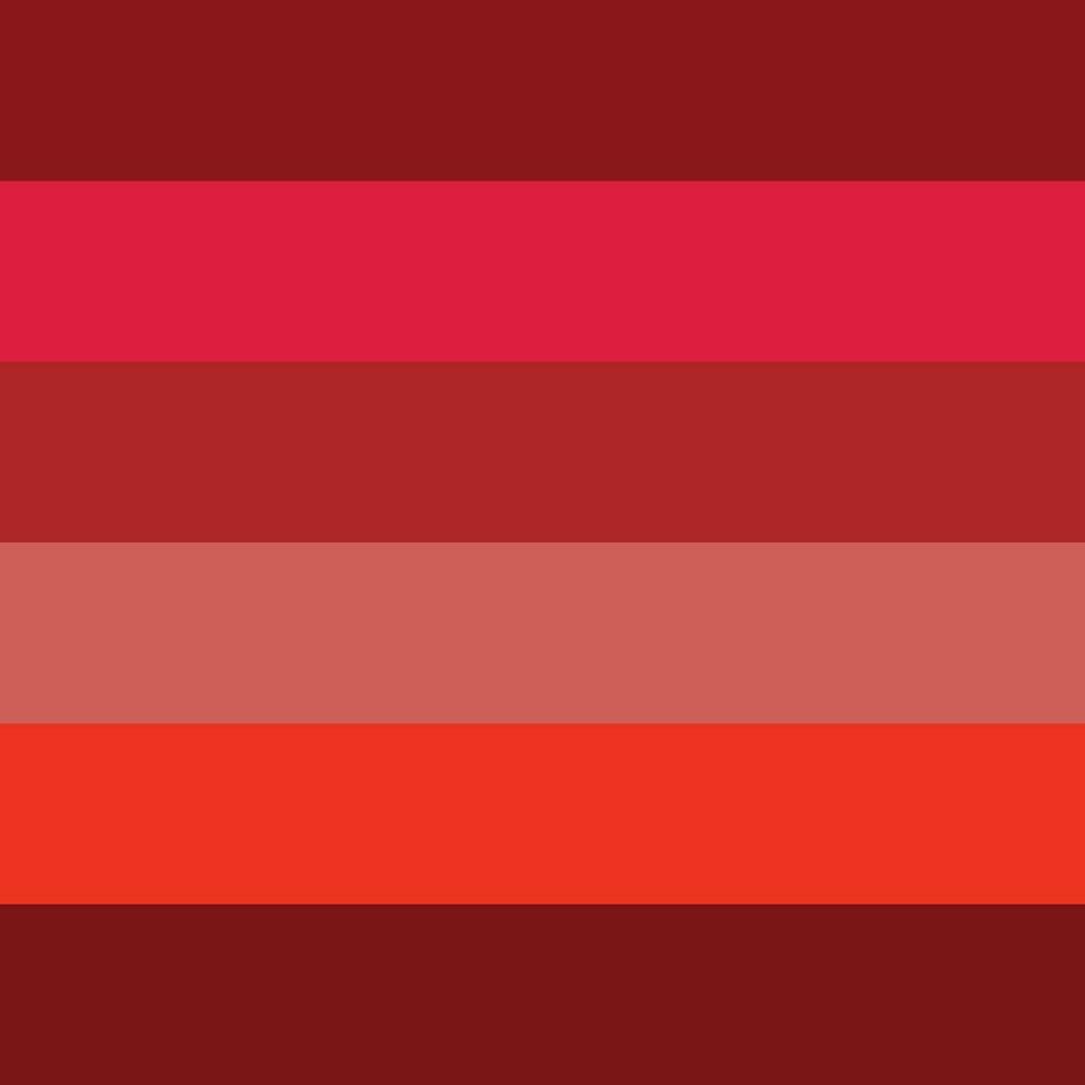 espectro do apaixonado e diverso vermelho cor tons, seis diferente tipo do vermelho cor paleta modelo vetor