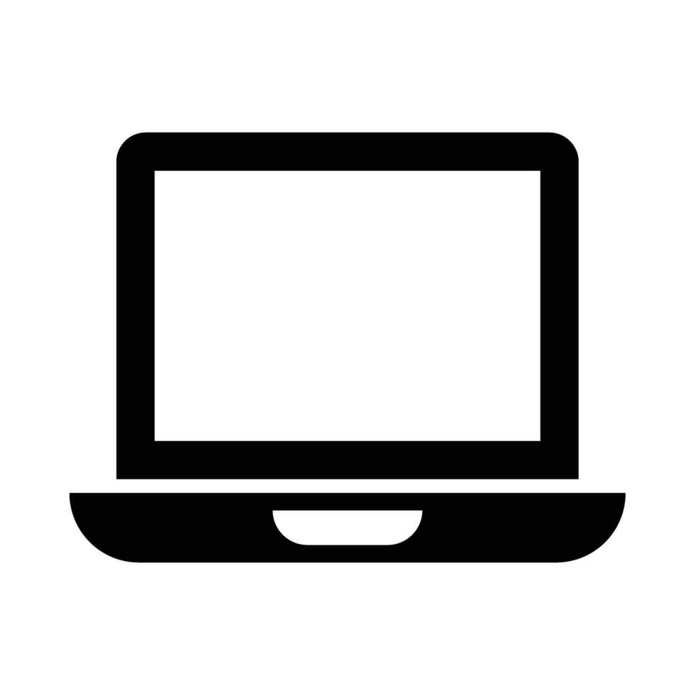 computador portátil vetor glifo ícone para pessoal e comercial usar.