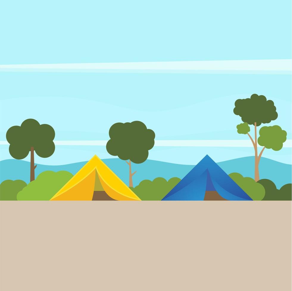 ilustração do projeto do ícone do vetor do elemento acampamento
