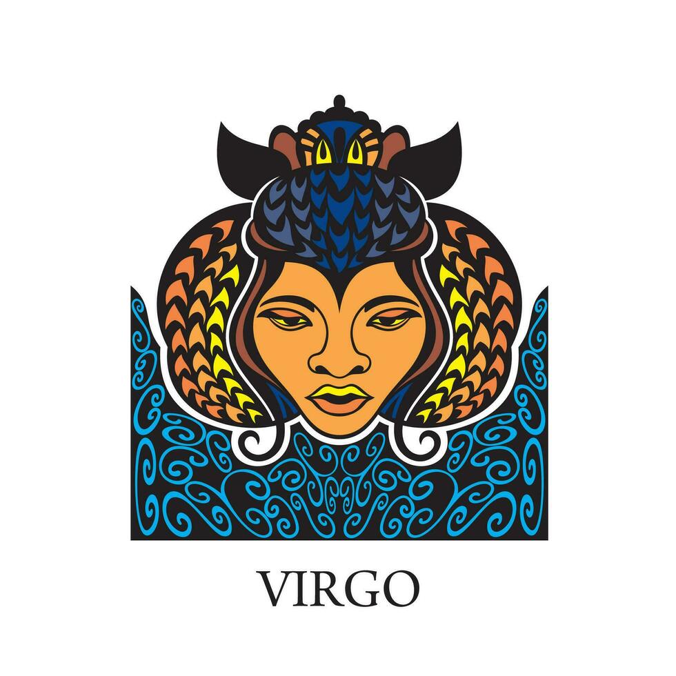 vetor Virgem horóscopo zodíaco