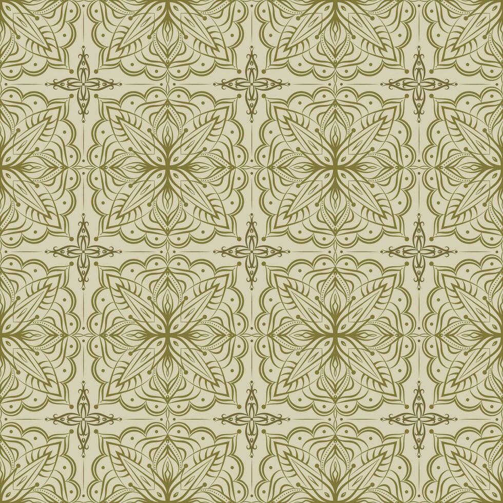 tradicional tribal étnico estilo desatado padronizar. elegante repetir deco pano de fundo com geométrico enfeites. sem fim textura para têxtil, tecido, papel de parede, cerâmico azulejos vetor