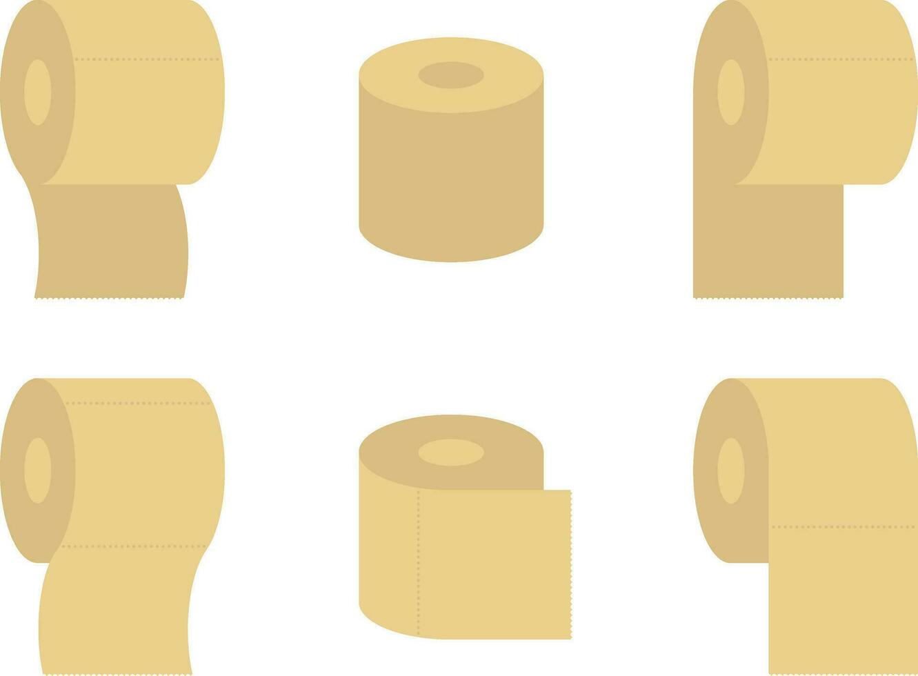 conjunto do sanitário banheiro papel ícones. vetor banheiro ilustração. higiene limpar \ limpo símbolo para Banheiro.