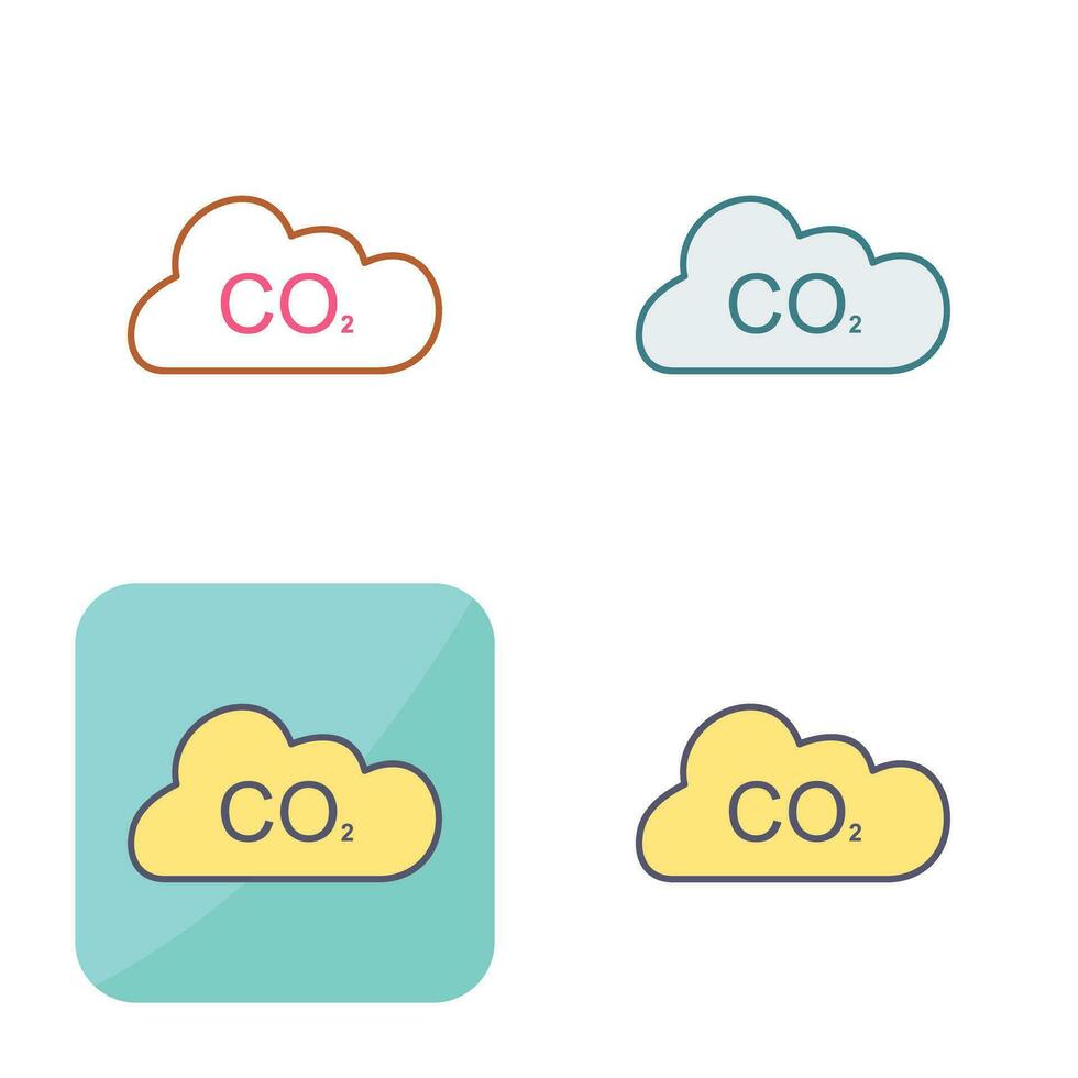 ícone de vetor de dióxido de carbono