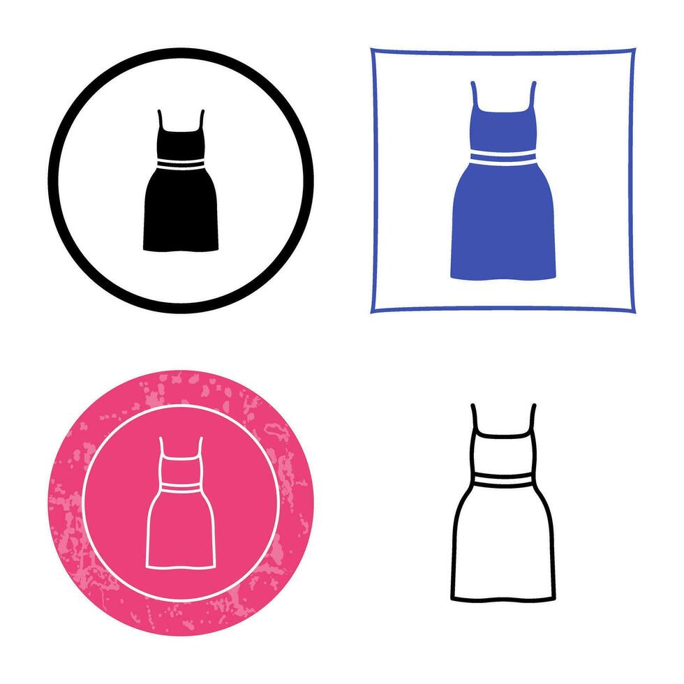 ícone de vetor de vestido de coquetel