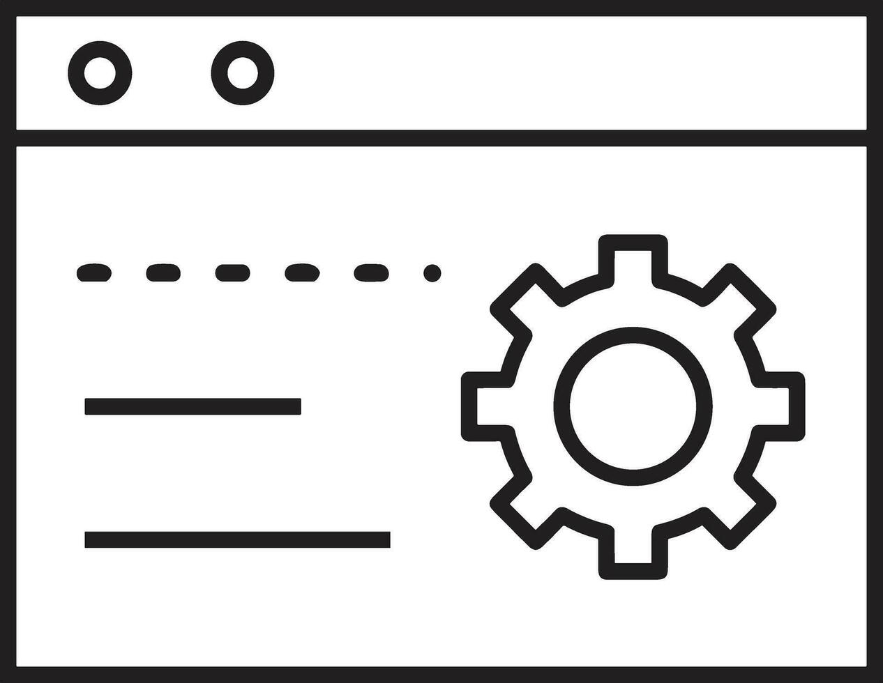 engrenagem configuração símbolo ícone vetor imagem. ilustração do a industrial roda mecine mecanismo Projeto imagem