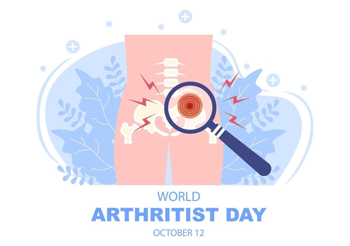 ilustração vetorial do dia mundial da artrite vetor