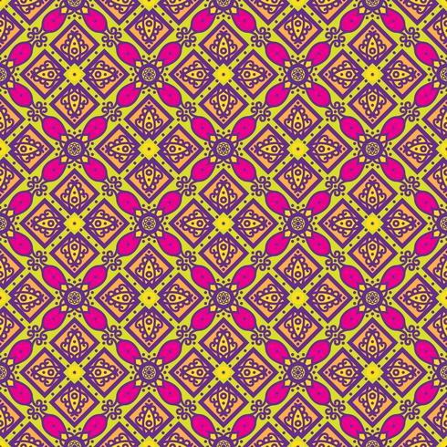 talavera oblana mexican seamless pattern vetor