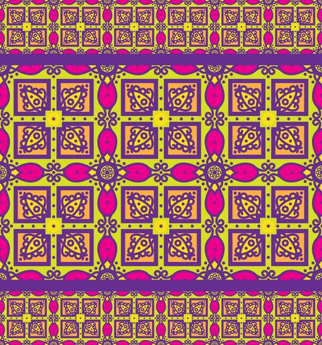 talavera oblana mexican seamless pattern vetor