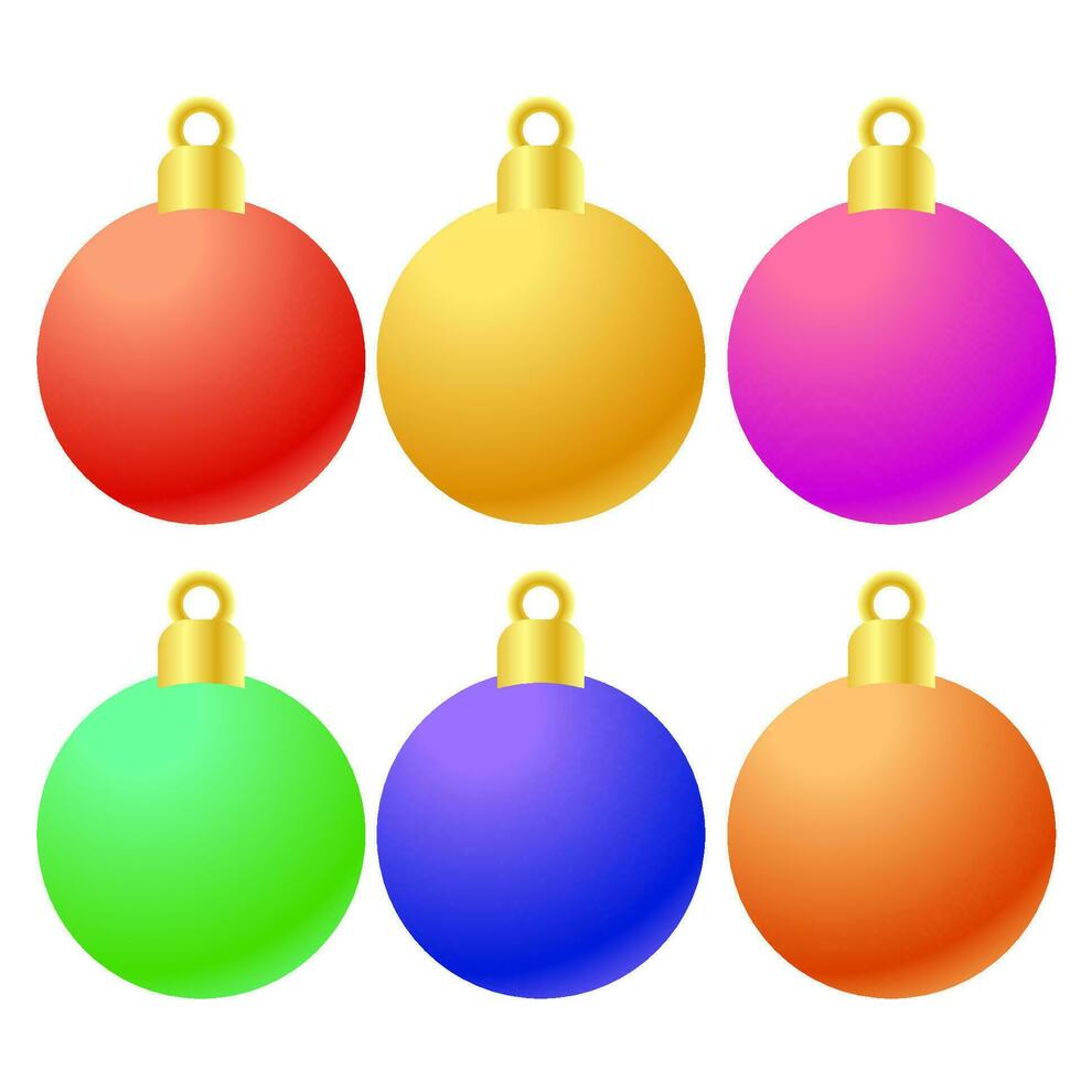 a Natal bolas para celebração ou feriado conceito. vetor
